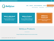 Tablet Screenshot of bellyluv.com